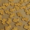 10 pc. Tiny Raw Brass Embossed Cherry Bunch Stampings: 8mm by 11mm - made in USA | RB-298