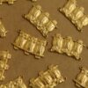 6 pc. Raw Brass Owl Trio Connectors: 22mm by 13mm - made in USA | RB-359