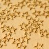 6 pc. Small Raw Brass Star Cutouts: 9mm by 9mm - made in USA | RB-601