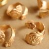 1 pc. Raw Brass Adjustable Spoon Rings - made in USA | RB-884