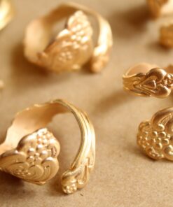 1 pc. Raw Brass Adjustable Spoon Rings - made in USA | RB-884