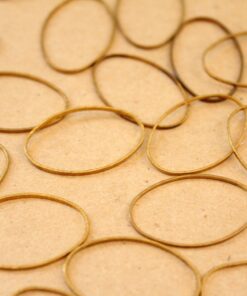30 pc. Raw Brass Oval Links: 16mm by 26mm | FI-430