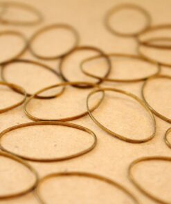 30 pc. Raw Brass Oval Links: 16mm by 26mm | FI-430