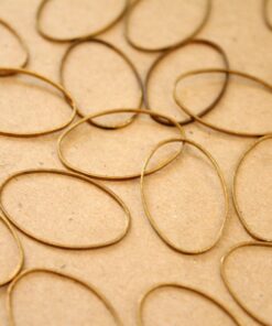 30 pc. Raw Brass Oval Links: 16mm by 26mm | FI-430