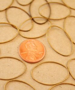 30 pc. Raw Brass Oval Links: 16mm by 26mm | FI-430