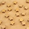 20 pc. Raw Brass Star Beads, 8mm in diameter | FI-428