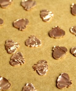 8 pc. Small Rose Gold Plated Brass Elephant Heads: 10mm by 9mm - made in USA | ROS-160