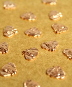 8 pc. Small Rose Gold Plated Brass Elephant Heads: 10mm by 9mm - made in USA | ROS-160