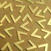 16 pc. Small Gold Plated Brass Chevron Arrow Stampings: 9.5mm by 9mm - made in USA | GLD-102