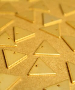 8 pc. 18K Gold Plated Triangle Charms, 12mm by 14mm | FI-575