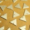 8 pc. Platinum Plated Triangle Charms, 12mm by 14mm | FI-576