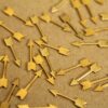 10 pc. Simple Raw Brass Arrows: 18mm by 4mm - made in USA | RB-289
