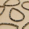 2 pc. Beaded Teardop Charms, Gold with Seed Beads, 34mm x 35mm | TMP-013