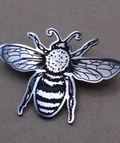 1 pc. Silver Brooch, Stainless Steel Pin, 51mm x 37.5 | TMP-035