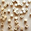 16 pc. Gold Plated Brass Cube Spacer Beads, 5mm by 5mm | FI-486
