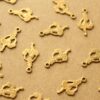 16 pc. Small Raw Brass Hula Dancer Charms: 15.5mm by 8mm - made in USA Hawaii Island Dancer Hawaiian Woman Dance Polynesian | RB-1191
