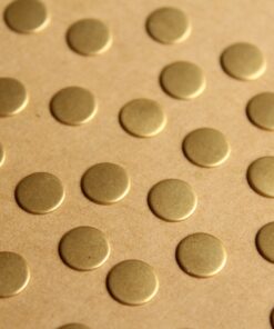 26 pc. Raw Brass Circles: 8mm in diameter - made in USA | RB-767