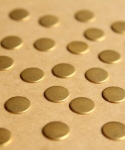 26 pc. Raw Brass Circles: 8mm in diameter - made in USA | RB-767
