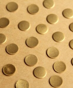 26 pc. Raw Brass Circles: 8mm in diameter - made in USA | RB-767