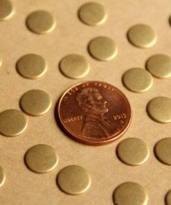 26 pc. Raw Brass Circles: 8mm in diameter - made in USA | RB-767