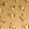20 pc. Small Flamingo Stampings: 13mm by 10mm - made in USA | RB-926