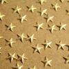 24 pc. Small Raw Brass Barn Stars: 7mm by 7mm - made in USA | RB-1216