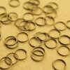 100 pc. Antique Bronze Circle Links: 8mm diameter | FI-027*