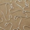 50 pc. Silver Plated Ball End Earwires 22mm long | FI-065