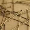 100 pc. Antique Bronze Headpins, 50mm 21 gauge | FI-076