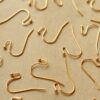 50 pc. Gold Plated Ball End Earwires 22mm long | FI-198