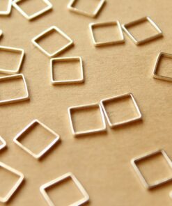 50 pc. Silver Plated Square Links: 8mm by 8mm | FI-358