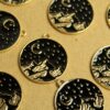 4 pc. Starry Mountain Night Enameled Charms, 26mm x 24mm | MIS-169*