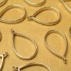 8 pc. Silver Teardrop Open Backed Bezel Setting, 40mm by 20.5mm | FI-564