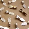 25 pc. Antique Silver Glue-On Bails: 26mm by 8mm | FI-270