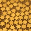 24 pc. Tiny Raw Brass Six Point Stars: 6mm by 6mm - made in USA | RB-055