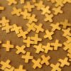 30 pc. Tiny Raw Brass X Stampings: 4mm by 4mm - made in USA Letter X Alphabet Multiply Multiplication | RB-054
