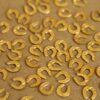 20 pc. Tiny Raw Brass Horseshoes: 6mm by 5.5mm - made in USA | RB-261