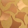 3 pc. Raw Copper Flat Ginkgo Leaves (Larger Size): 38mm by 30mm - made in USA | RB-1342
