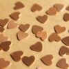 20 pc. Tiny Raw Copper Heart: 7mm by 7mm - made in USA | RB-481