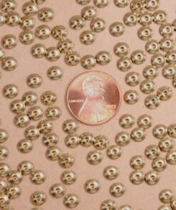 50 pc. Raw Brass Rondelle Spacer Beads, 5mm diameter | FI-047*