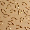 10 pc. Raw Brass Wishbone Stampings: 12.5mm by 7.5mm - made in USA | RB-862