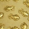 3 pc. Medium Raw Brass Scarab Beetles: 18mm by 11mm - made in USA | RB-380