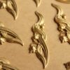 2 pc. Raw Brass Lily of the Valley Stampings: 55mm by 15mm - made in USA | RB-805