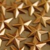 2 pc. Raw Brass Barn Stars: 12mm by 12mm - made in USA | RB-101